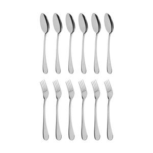 ست قاشق و چنگال 12 پارچه پاشا مدل جنوا Pasha Jenova Spoon and Fork Set Pcs 