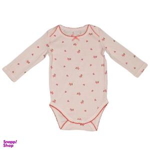 بادی آستین بلند نوزادی مدل گلدار