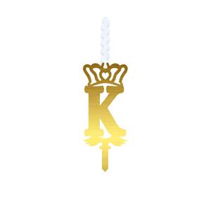 شمع تولد مدل حرف K کد 111021