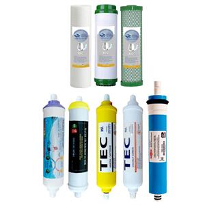 فیلتر دستگاه تصفیه کننده آب مدل FILTER RO- AT8MG مجموعه 8 عددی