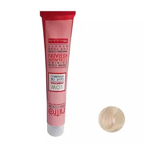 رنگ مو نیترو پلاس مدل Keratine شماره 902 حجم 100 میلی لیتر رنگ سوپر پلاتینه صدفی