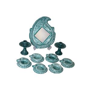 مجموعه ظروف هفت سین 9 پارچه مدل بته جقه