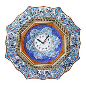 ساعت میناکاری مدل دالبری 8 ًضلعی طرح مینیاتور برجسته کد bl48d23octagonal -