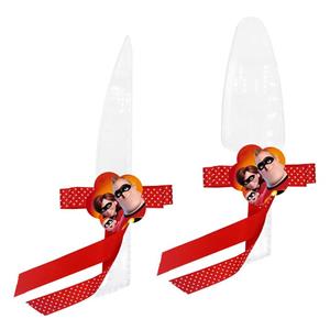 ست کارد و کفگیر سرو کیک مدل شگفت انگیزان