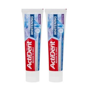 خمیر دندان اکتیدنت مدل whitening وزن 130 گرم بسته 2 عددی