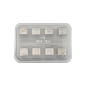 خنک کننده نوشیدنی مدل مکعب کد SN-FLNB-2103-20 مجموعه 8 عددی به همراه انبر