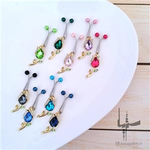 گیره روسری مجلسی استیل گل لاله