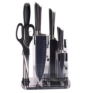 سرویس کارد 8 پارچه با پایه ایستاده یونیک  UN-5535 Uniqe 5535 Knife Set 9 Pcs