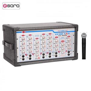 آمپلی فایر اکو تک مدل 4420 به همراه بی سیم ECHOTAK Echo amplifier model 2420 with wireless microphone 