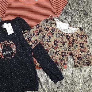 شومیز خاص  آستین لب چیندار شکوفه ای وارداتی