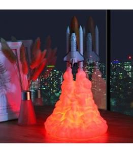 شاتل پرتاب فضاپیما Mobestech 3D Print Rocket Night Lights 