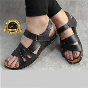 صندل زنانه رویه چرم مدل درسا محصول تکوتوک