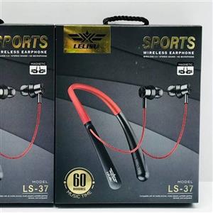 هنذفری بلوتوث دورگردنی اصلی lelisu مدل LS-37 کیفیت صدای عالی