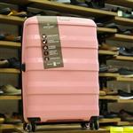 چمدان نشکن(100درصدPP) برند MANDIRO  تحت لیسانس اروپا رنگ صورتی سایز متوسط