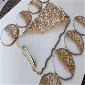ست سینی و زیر استکانی فرشته