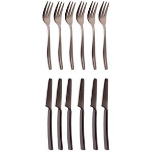 ست کارد و چنگال 12 پارچه ام یونیک مدل 5607-2 Unique 5607-2 Knife And Fork Set 12 pcs