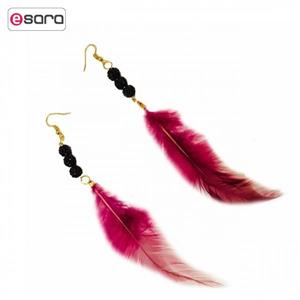 گوشواره آویز کیوسک گالری طرح پر مدل E18