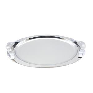 سینی پذیرایی بیضی سلینا مدل نگین کد 9240