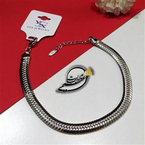پابند کارتیر برند YSX از جنس مس و روکش رودیوم رنگ ثابت بسیار با کیفیت نقره ای بافت متراکم کد 390