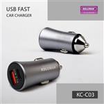 شارژر فندکی کلومن مدل 0 KC-C03 TC(car charger)20W PD