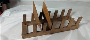 استند بشقاب چوبی