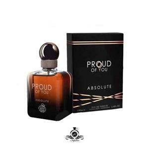 عطر مردانه پراد اف یو ابسولوت فراگرنس ورد 100 میل  Fragrance World Proud of You Absolute