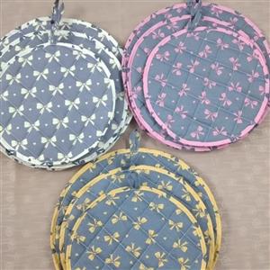 دمکنی رودوخت شده مقاوم درشستو شو در  طرح ها و رنگ های متنوع