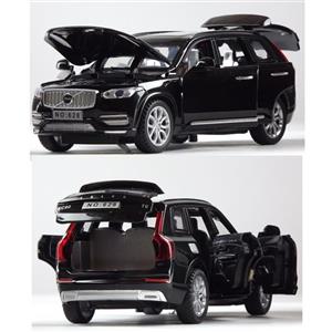 ماکت ماشین فلزی ولوو XC90 T6  شش در باز شونده طول 16  عرض 6 سانتی متر