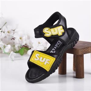 صندل دخترانه نگار  کد 3343 مشکی-زرد