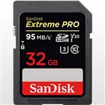 Sandisk 32GB Extreme Pro UHS-1 U3 Class10 95MB/s 633X FullHD SDHC Card