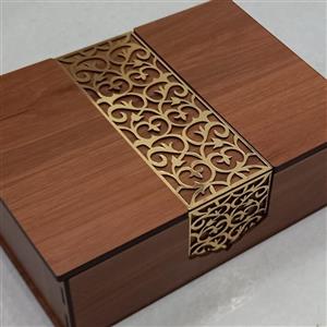 جعبه و باکس پذیرایی چوبی ام دی اف 3 میل سارمیس