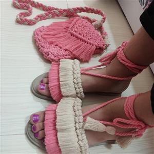 صندل مکرومه دخترانه