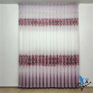پرده حریر  رز رویال 4.5متر مناسب عرض پرده 1.5 متری رنگ بنفش صورتی