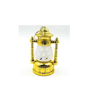 فانوس چراغ دار رنگی باتری خور آویزدار دو رنگ طلایی و نقره ای چراغ خواب فانوسی