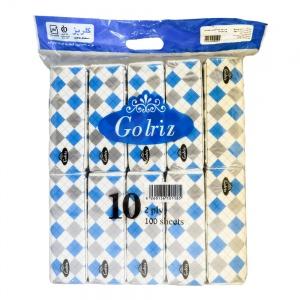 دستمال فلکسی پک 10 عددی 200 برگ گلریز