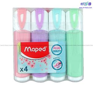 هایلایتر پاستلی بسته 4 عددی Maped