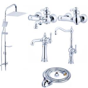 ست شیرآلات شیرالات  رز مدل تینا رویال مجموعه 6 عددی