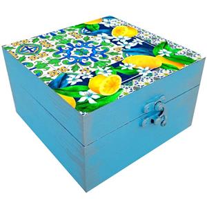 جعبه هدیه چوبی مدل هنری طرح تازگی کد SB49