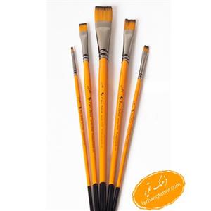 قلم مو پارس آرتیست کد 2030 تخت دسته کوتاه اینچی ست5 عددی