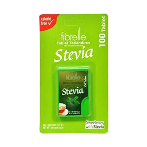 قرص شیرین کننده رژیمی ( با استویا ) ۱۰۰ عدد فیبرله – fibrelle