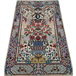فرش دستباف اصفهان 200 در 130 کرک و ابریشم تک خفتی