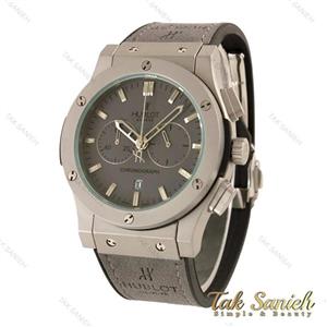 ساعت هابلوت مردانه سه موتوره طوسی Hublot-4497-G 