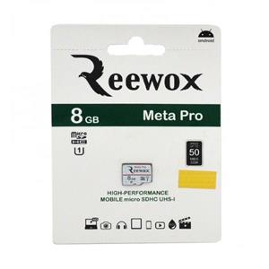 رم میکرو SD ریواکس reewox با ظرفیت 8 گیگابایت مدل UHS-1 U1