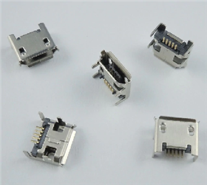 کانکتور Micro USB مادگی 5pin با دو هولدر DIP