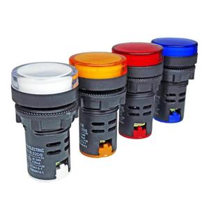 لامپ سیگنال تابلویی 220 ولت (AC) مرغوب (LED) قطر 22 رنگ قرمز