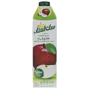 آبمیوه پاکتی سان استار با طعم سیب 1 لیتری Sunstar Natural Apple Juice 1lit