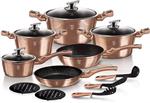 سرویس قابلمه 15 پارچه برلینگر هاوس مجارستان BerlingerHaus Copper Metallic Line Kochtopf-Set 15-teilig