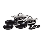 سرویس قابلمه کفگیر ملاقه 10 پارچه برلینگر هاوس مجارستان BerlingerHaus10-PIECE COOKWARE SET BLAUMANN BL 3397 PLATINUM COLLECTION