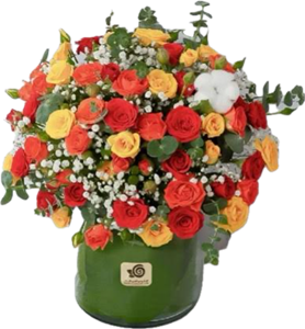 گلدان شیشه ای مدل رز