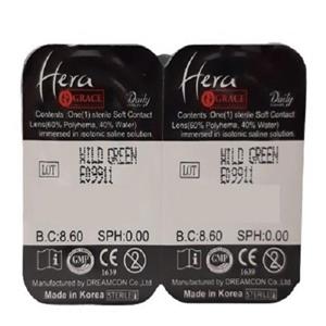 لنز چشم هرا گریس شماره 23 کد HJ260 مدل Hollywood رنگ آبی خاکستری روشن